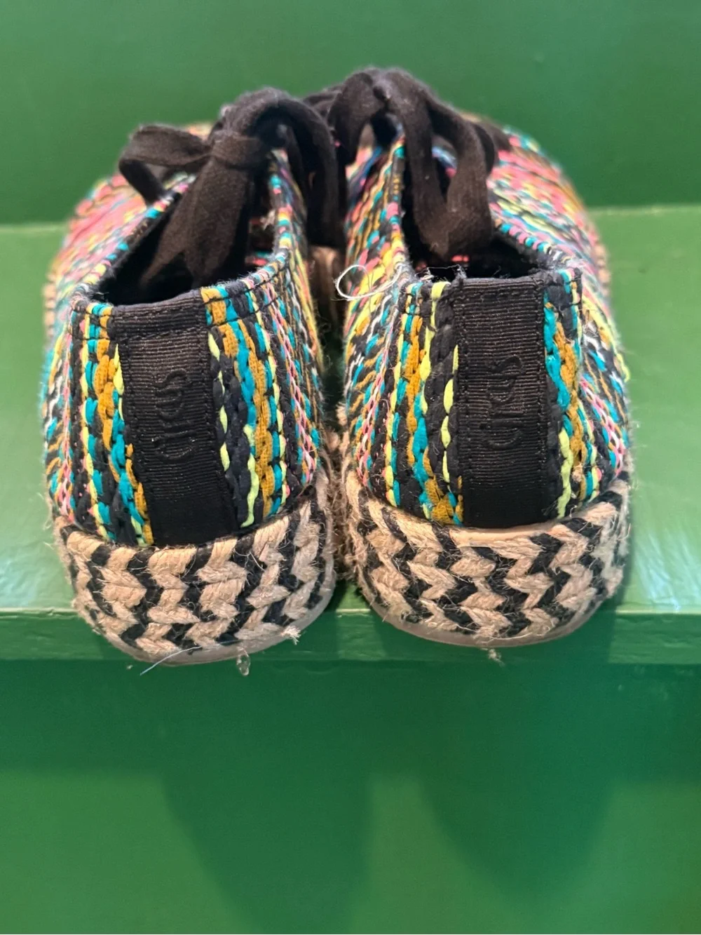 Circus by Sam Edelman Multicolor Woven Espadrille Sneakers - Black Laces